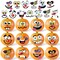 StaticPoster; 36 Pack Halloween Pumpkin Decorating Stickers Mini Make 36 Small Pumpkin Face Stickers for Halloween Kids Toddlers Party Favors Treats Sticker Gifts 18 Sheets, Pumpkins not Included; Category:Craft Pumpkins; Image:2